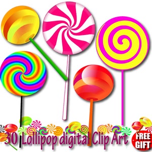 Lollipop Clipart Schokolade Lutscher Einladung Candy Lutscher Sticks Lollipop Designs Dekoration personalisierte Lutscher Graduierung digital