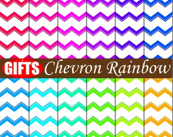 Chevron digital paper Chevron decor Zig Zag chevron scrapbook paper Colorful Art chevron party decorations Chevron clipart Chevron print art