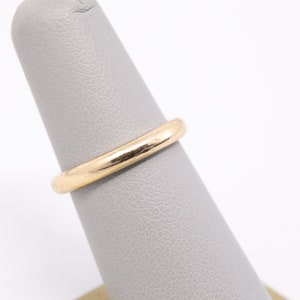 Vintage Gold Wedding Band - 14k Yellow Gold Estate Wedding Band Size 7
