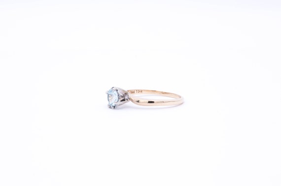 Vintage Aquamarine Ring - Antique Aquamarine Jewe… - image 3