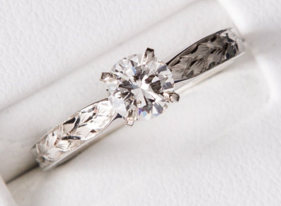 Vintage Diamond Engagement Ring  Estate Genuine R… - image 1
