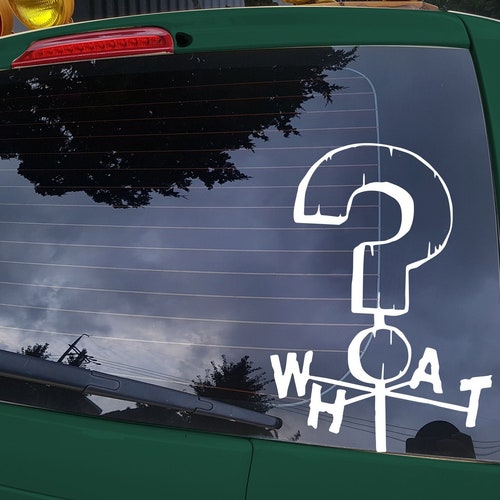 Gravity Falls Mystery Shack Weather Vane WHAT Vinyl Decal Etsy