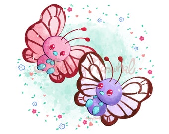 Butterfree Love Art Print