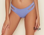Seamless Cutout Moderate Coverage Bikini Bottom, Swimwear Bottom, Swimsuit, Bathing Suit