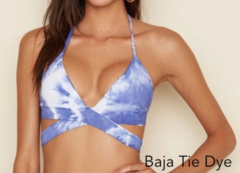 wrap halter top bathing suit