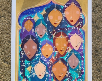 Harem: Giclee Print of Adorned Women