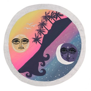 Quarantined Horizons: Gliclee Archival Quality Print of Gouache Painting