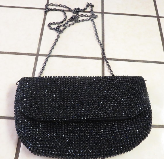 Pretty Unique Creations Black Evening Purse