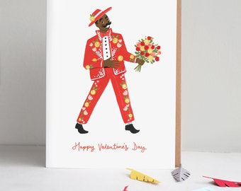 Charming Flower Man Valentine's Day Card