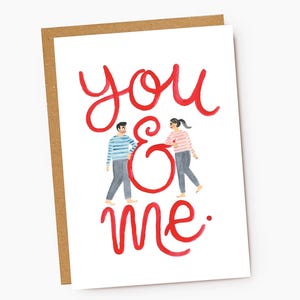 Tarjeta de felicitación Tú y yo