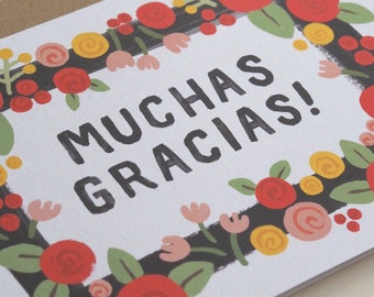 ¡Muchas gracias! Tarjeta de agradecimiento