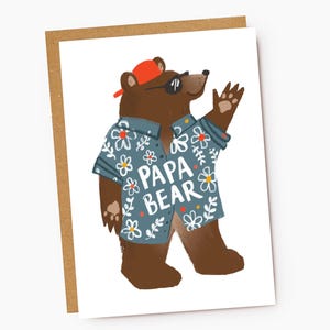 Tarjeta del Día del Padre de Papa Bear
