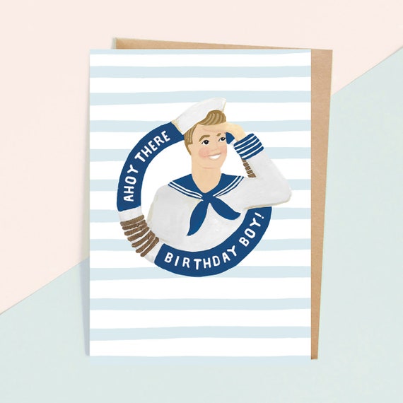 Ahoy Sailor Birthday Card -  Israel