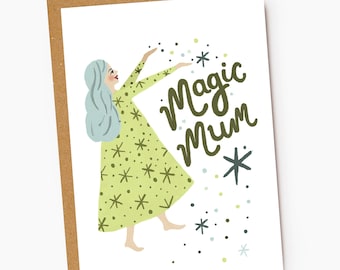 Magic Mum Witchy Greeting Card