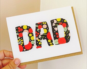 Floral Dad Card