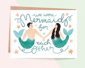 Mermaid For Each Other Greeting Card