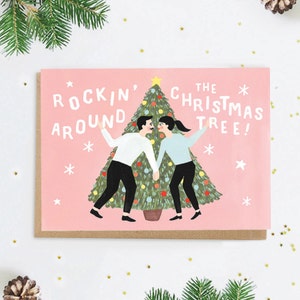Biglietto di auguri natalizio Rockin' Around the Christmas Tree