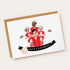 Carte d'anniversaire Barbershop Quartet
