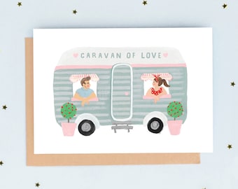 Caravan of Love Valentine's Day Card