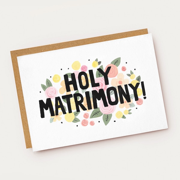 Holy Matrimony Card