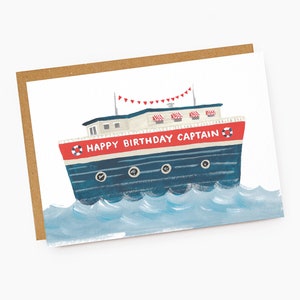 Carte Joyeux anniversaire capitaine