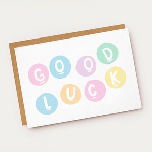 Tarjeta de buena suerte de lotería