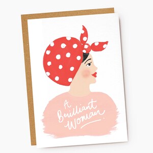 Una carta di amicizia di una donna brillante