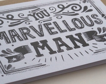 Marvellous Man Card