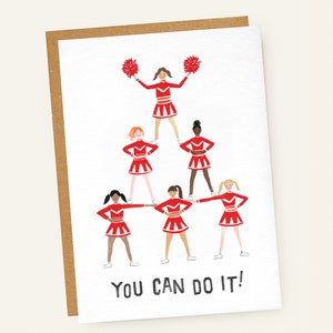 Cheerleader Good Luck Card