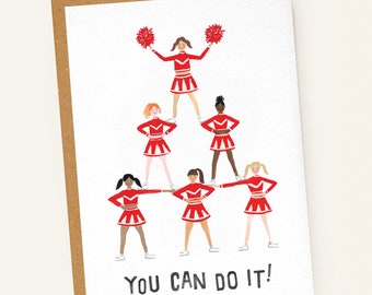 Cheerleader Good Luck Card