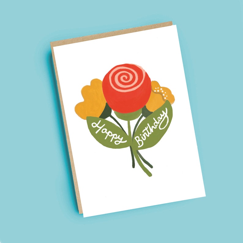 Rosy Posy Birthday Card image 1