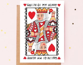Queen of My Heart Valentine's Day Card