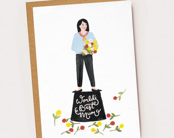 World's Best Mum Mother's Day Greeting Card