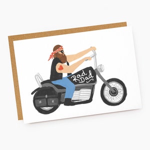 Biker Rad Dad Karte