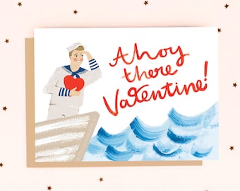 Ahoy There Valentine! Greeting Card