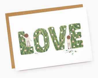 Topiary 'LOVE' Card