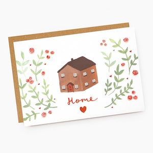 Blumige neues Zuhause Karte