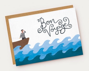 Bon Voyage Leaving Card