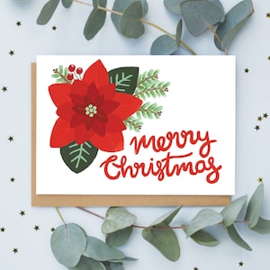 Kerstgroetkaart kerstster