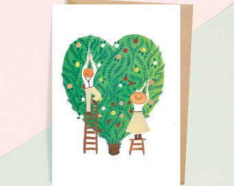 Topiary Heart Greeting Card