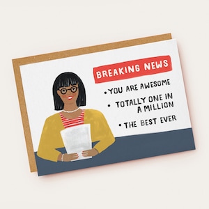 Breaking News Friendship Card