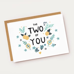 Tarjeta de boda de ustedes dos