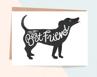 Dog Best Friend Card