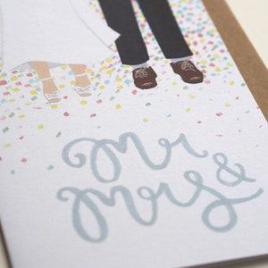 Mr & Mrs Confetti Wedding Card image 2