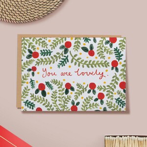 Tarjeta de felicitación "Eres encantadora" - Amistad - Amor