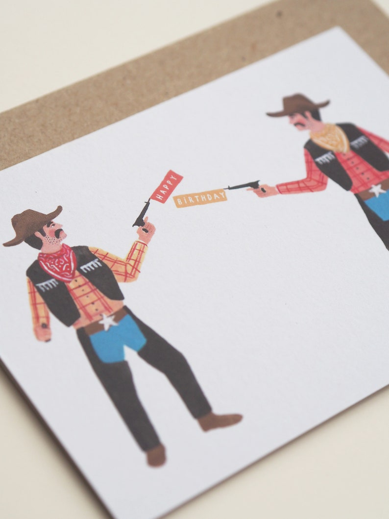 Cartão de aniversário de cowboy imagem 2