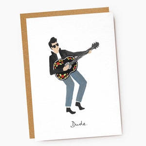Gitaar 'Dude' wenskaart