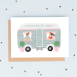 Caravan Of Love Valentine's Card