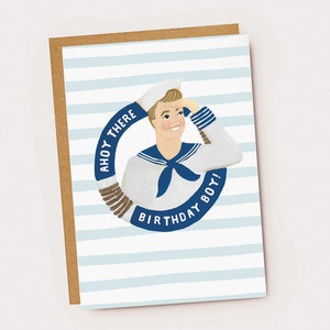 Biglietto d'auguri per il compleanno di Ahoy Sailor