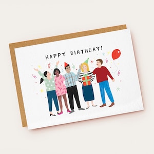 Tarjeta de fiesta de cumpleaños